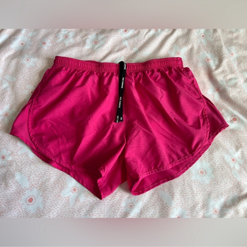 Bundle of 2 Pair- Nike Dri-Fit Running Shorts Fuchsia & White/Pink Women’s Small - Picture 11 of 16